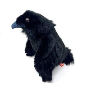 Wild Republic Raven Plush 11" Black Bird Stuffed Crow Vulture